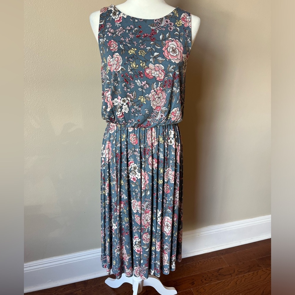 NWT LOFT Floral Sleeveless Maxi Dress